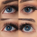 Neocosmo Color Contact Lens  3 TONE BRILLIANT BLUE COLORED CONTACTS Yearly Useable for Men And Women. 