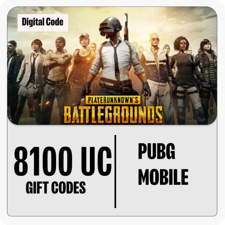 PUBG MOBILE 8100 UC [ Only Player ID Needed ]