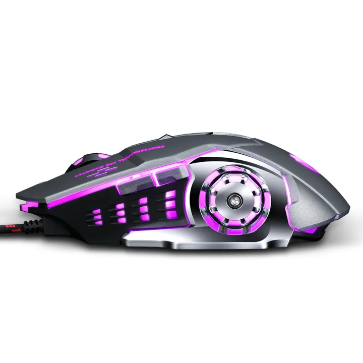V6%20Gaming%20Mouse%20Mouse%20DPI%20Adjustable%20Computer%20Optical%20LED%20Game%20Mice%20Wired%20USB%20Games%20Cable%20Silent%20%20Mouse%20-%20Image%202