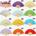 Colorful Paper Fan Handheld Foldable Children Painting Fan Bridal Dancing Photographic Props. 