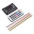 Bluetooth 5.0 MP3 Decoder Board Amplifier Audio Player 12V DIY MP3 Player Car FM TF USB AUX Remote Module. 