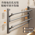 Bathroom Slipper Rack Wall-Mounted No-Drill Door Back Shoe Rack Drainage Multi-Functional Foldable Shoe Storage Rack. 