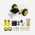 2WD 2 Wheel Robotic Smart Car Chassis Kit Arduino Obstacle Avoiding Robot Car. 