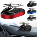 Solar Car Air Freshener Auto Interior Accessories Helicopter Propeller Car Fragrance Decoration Deodorant Perfume Diffuser Car Dashboard Solar Helicopter with Air freshener. 