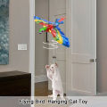 Flying Bird Cat Toy Simulation Bird Interactive Cat Toy Automatic Hanging Eagle Flying Bird Funny Cat Toys for Indoor Cats with Sound and Light well made. 