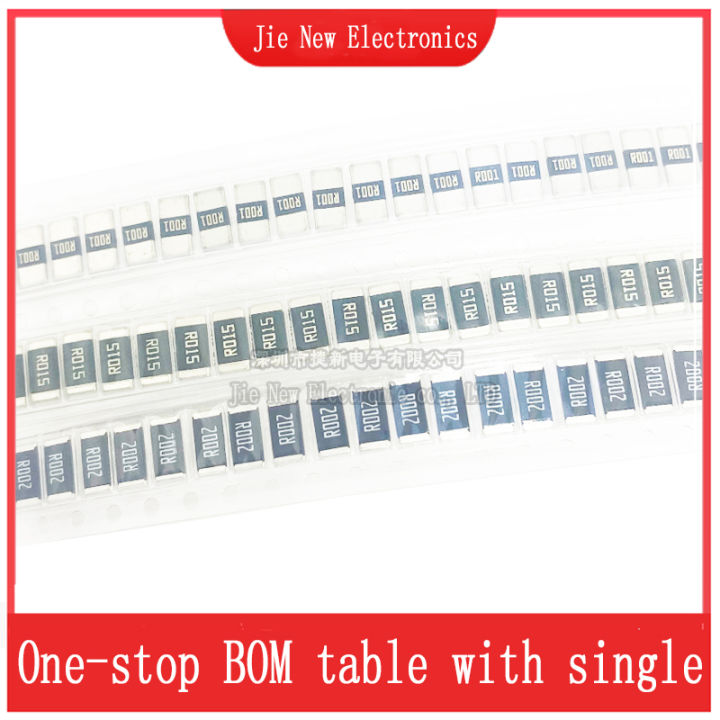 20PCS 2512 SMD 2W 1% Alloy Resistor Resistance R001 R002 R005 R008 R010 R040 R050 R060 R070 R100 R120 R150 R200 R250 R300 R500