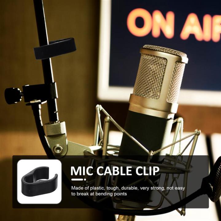 10pc%20Cable%20Mic%20Organizer%20Clampclipholder%20Accessories%20Stand%20Storage%20Home%20Clamps%20Microphone%20Cord%20Fixer%20Black%20Clips%20Studio%20Boompole%20-%20Image%206