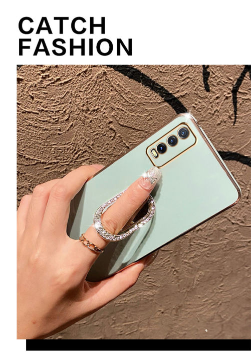 For%20Vivo%20Y12s%20Back%20Cover%20+%20Rhinestone%20Ring%20Holder%20Stand%20Shiny%20Plating%20Square%20Bumper%20Girls%20Phone%20Case%20Soft%20TPU%20Silicone%20Shockproof%20Protective%20Cover%20-%20Image%207