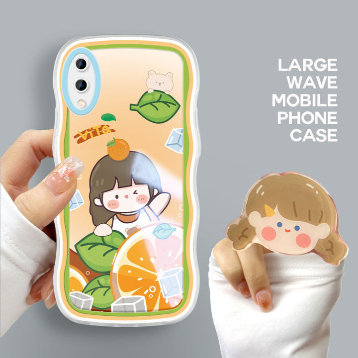 BILI for Samsung A02 M02 Back Cover With Cute Fruit Girl Ring