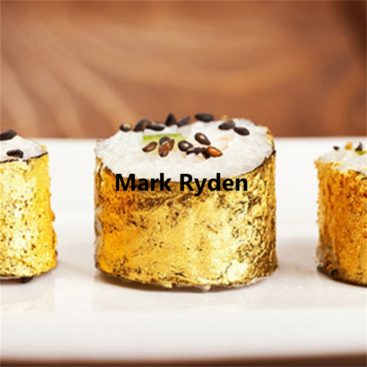 Mark Ryden 100Pcs 24K Gold Leaf Edible Gold F Sheets For Cake ...