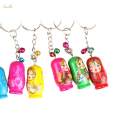12x Wooden Stacking Dolls Pendant Russian Dolls Key Rings Russian Nesting Dolls Keychain for. 