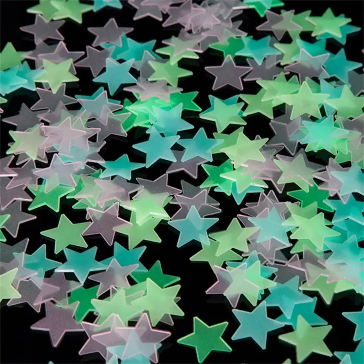 50Pc%20Glow%20in%20The%20Dark%203D%20Stars%20Wall%20Stickers%20Luminous%20Fluorescent%20Plastic%20Wall%20Stickers%20Murals%20Decals%20for%20Art%20Bedroom%20Room%20Decor%20-%20Image%203