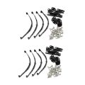 NANLIY 8Pcs 1/10 Leaf Springs Set HighLift Chassis for 1/10 D90 RC Crawler Car Parts Black. 