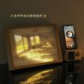 Decorative Indoor Ambience Light Bedside Lamp Wall Painting Lamp Desktop Sleep Lamp ins Small Night Lamp Female Light Painting Gift. 