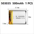 503035 3.7V 500mAh Lithium Polymer Battery Volt Li Po Ion Lipo Rechargeable Battery for Dvd GPS Navigation Ruiqir Super Store. 