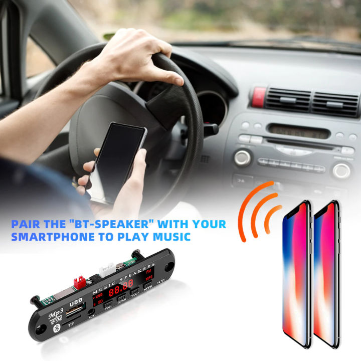 MP3%20Player%20Decoder%20Board%2012V%20FM%20Radio%20TF%20USB%203.5%20mm%20AUX%20Module%20V5.0%20Bluetooth%20Receiver%20Car%20kit%20Audio%20-%20Image%204
