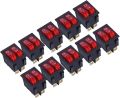 15A250V 20A125V KCD8-212N Red Button Rocker Switch 6 Pin Rocker Power Switch Double Rocker Switch 10pcs/5Pcs/2Pcs/1Pcs. 