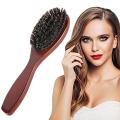 Natural Hair brush Eco-friendly Handcrafted Bristle brush Beech wood handle Oval brush for Hair care Daily grooming Salon. 