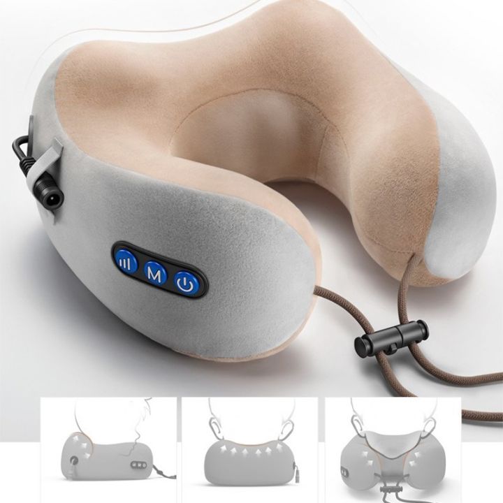 Plain U Shaped Neck Pillow Rest Neck Massage Airplane