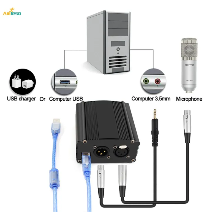 48V%20Phantom%20Power%20Supply%20with%20XLR%203%20Pin%20Microphone%20Cable%20for%20Mic%20Black%20-%20Image%207