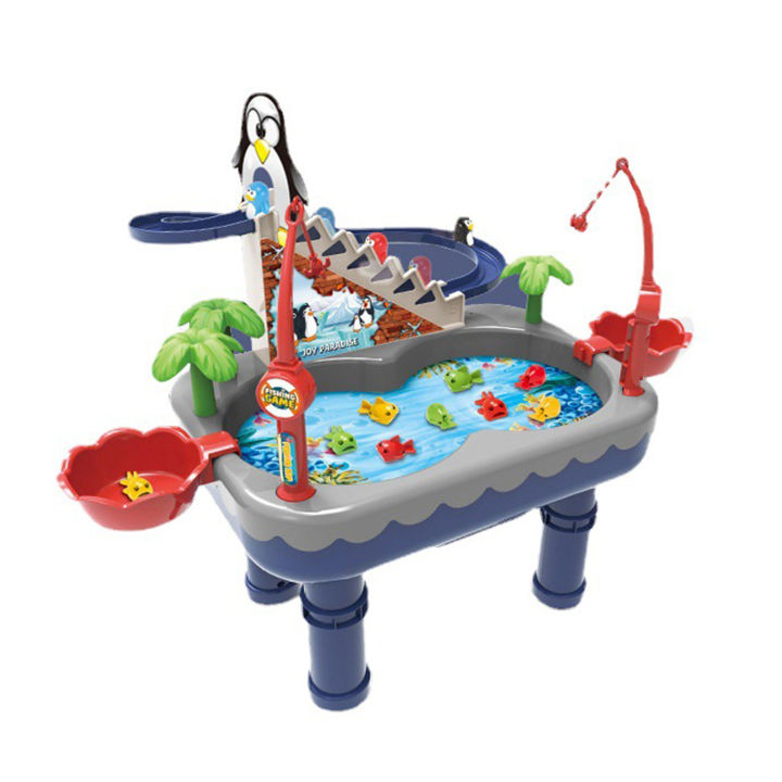KOKKO%20Kids%20Water%20Table%20Magnetic%20Fishing%20Pool%20Toy%20Set%20With%20Electric%20Slide%20Climbing%20Stairs%20Fishing%20Toys%20Gifts%20For%20Girls%20Boys%20-%20Image%206