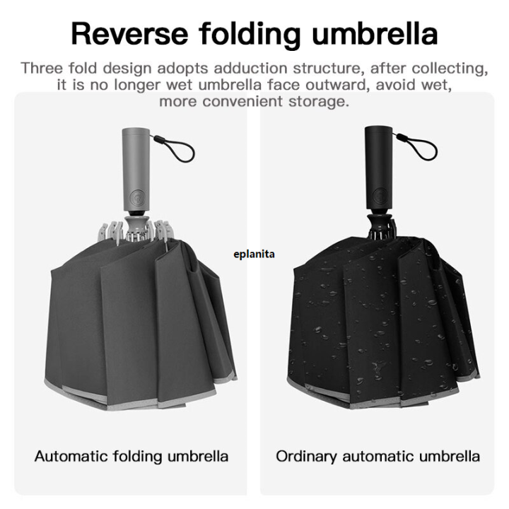 Xiaomi%20Konggu%20Umbrella%20Automatic%20Folding%20Sun%20Umbrella%20Sun%20Protection%20Umbrella%20Unisex%20Business%20Windproof%20Waterproof%20UV%20Parasol%20Sunshade%20UPF%2050+%20Umbrella%20-%20Image%204