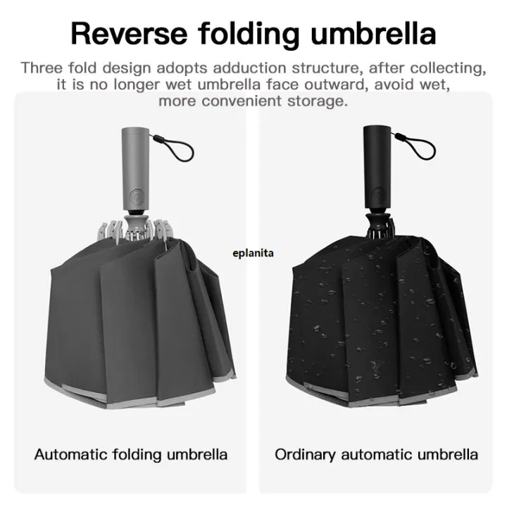 Xiaomi%20Konggu%20Umbrella%20Automatic%20Folding%20Sun%20Umbrella%20Sun%20Protection%20Umbrella%20Unisex%20Business%20Windproof%20Waterproof%20UV%20Parasol%20Sunshade%20UPF%2050+%20Umbrella%20-%20Image%204