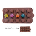 3D Star Silicone Mold Cake Chocolate Ice Cube Soap Tray Baking Mould Tools DIY Baking Cake Mold Candy Soap Mold. 