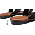 Women Thick Heels Sandals Leather Cross Strap Rome Style High Quality Summer Ladies Slides. 