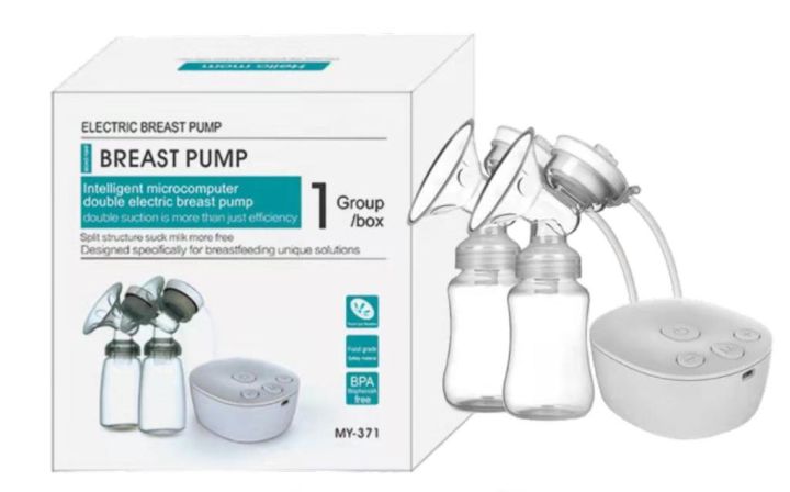 Intelligent%20Microcomputer%20Double%20Electric%20Breast%20pump%20Set/%20Manual%20Breast%20feeding%20pump%20with%202%20bottles%20BBA%20Free%20-%20Image%204