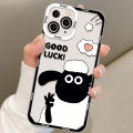 Lens Protector Sheep Silicone Phone Case for IPhone 11 12 13 14 15 Pro Max 7 8 Plus Se 2020 XS Max XS XR 12 13 Mini Covers Shockproof Phone Casing Shell.