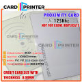 [1PCS] 125KHZ RFID / PROXIMITY CARD NON PROGRAM CHIP/ RFID/ ISO PVC PLASTIC CARD CONTACTLESS ACCESS/ EM4100 Compatible. 