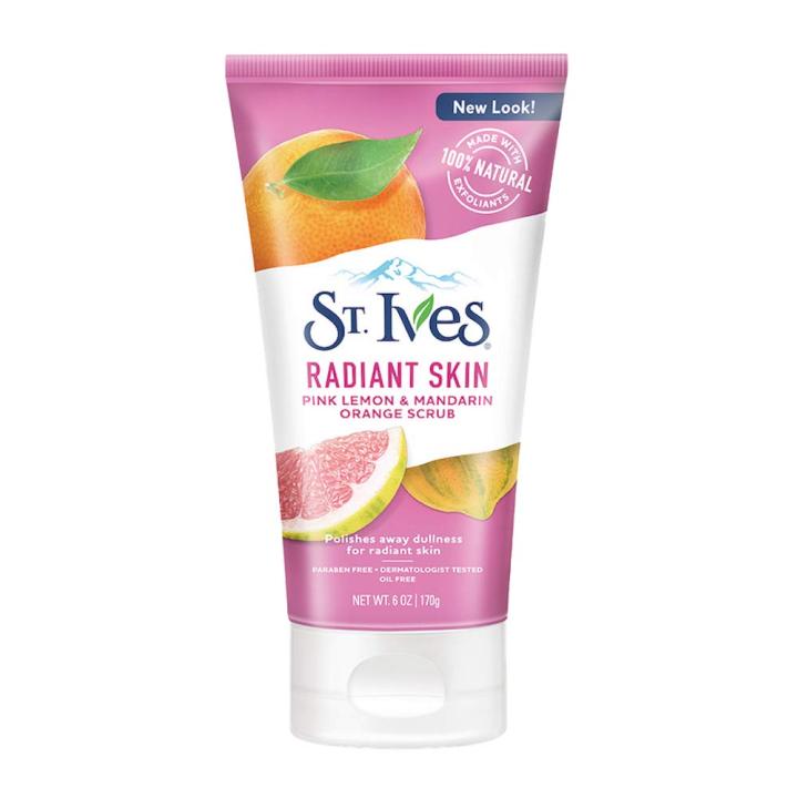 St. Ives Radiant Skin Pink Lemon & Mandarin Orange Scrub With New Look Packaging 170G