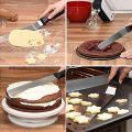 Multi-Function Stainless Steel Cake Icing Spatula Knife Set, Pack of 3 Steel, Plastic Cake Server  (Multicolor)/ Cake Palette Knife Steel Icing Spatula 3 Pieces Set Cake Knife Cream Icing Frosting Spatula Baking Kitchen Pastry Cake Decoration Tool.. 