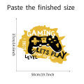 Gaming Zone Game Wall Sticker Playroom Bedroom Eat Sleep Game Repeat Xbox Ps4 Quote Wall Decal Gamers Room Vinyl Decor For Gamers Living Room Bedroom. 