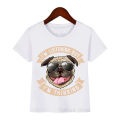 Funny t shirt for girls boys cool pug roller skating animal print tshirt camisetas kawaii kids clothes dog lover T-shirt boys. 
