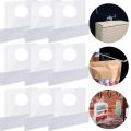300Pcs High Quality Tear-resistant Binder Stickers PVC Multi-purpose Binder Hook Round Hole Self-Adhesive Plastic Hole Hook. 