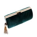 Tassel Fashion Ladies Clutch Bag Shoulder Handbags Female Party Wedding Evening Bag For Phone Purse Gold. 