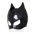 【hot】 Patent Leather PU Bat Mask Adult Batman Headgear Cosplay Sexy Half Face Black Cat Mask Prop Costume Headdress Headwear. 