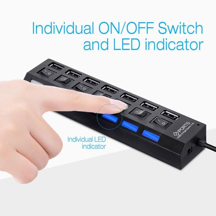 Usb%20Hub%202%20.0%20Hub%20Usb%201.1%20Usb%202.0%20Multi%20Usb%20Splitter%20Power%20Adapter%204/7%20Port%20Multiple%20Expander%202.0%20With%20Switch%20For%20Pc%20Accessories%20-%20Image%202