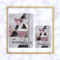Mikirei Notebook Hardcover A6 A7 Autograph Diary Abstract Marble Shapes Star Design. 