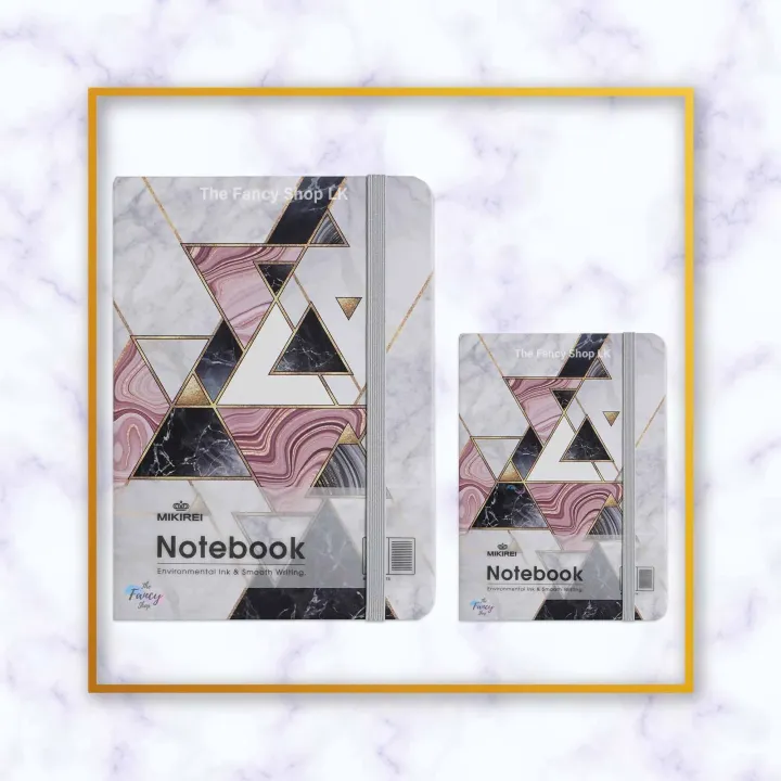Mikirei%20Notebook%20Hardcover%20A6%20A7%20Autograph%20Diary%20Abstract%20Marble%20Shapes%20Star%20Design%20-%20Image%202
