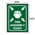 Fire Assembly Point Sign Board - FOAM BOARD MATERIAL. 