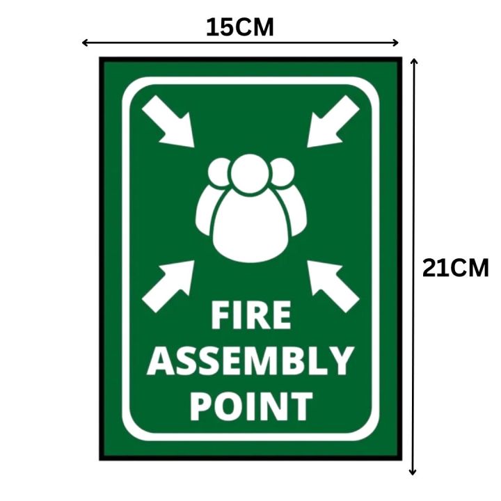 Fire Assembly Point Sign Board - FOAM BOARD MATERIAL