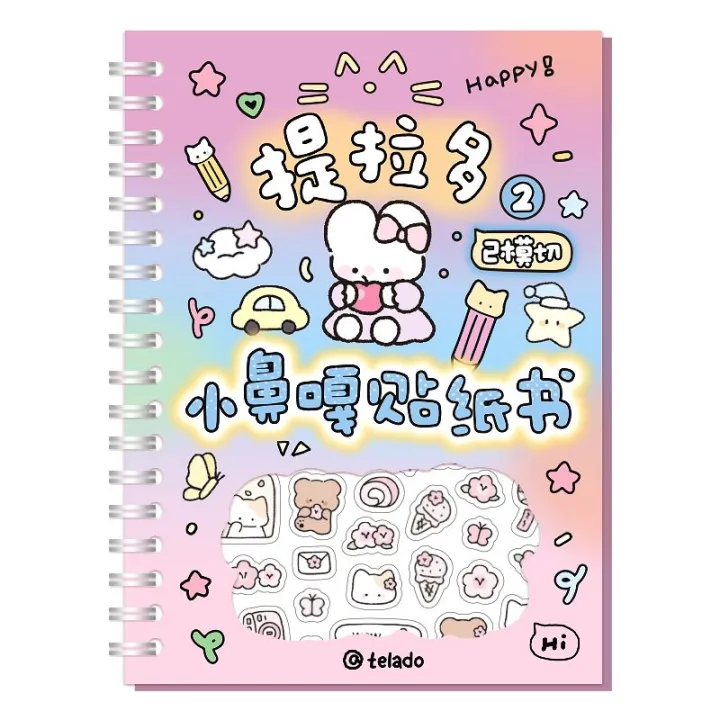 Telado%20Sticker%20Book%20Cute%20Cartoon%20Material%20Notebook%20s%20Sticker%20for%20Kids%20Notebook%20Guka%20Decorative%20Small%20Models%20-%20Image%205