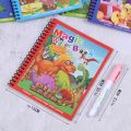 Children Early Education Toys Magical Book with Pen Water Drawing Montessori Toys Gift Reusable Coloring Book Magic Drawing Book. 