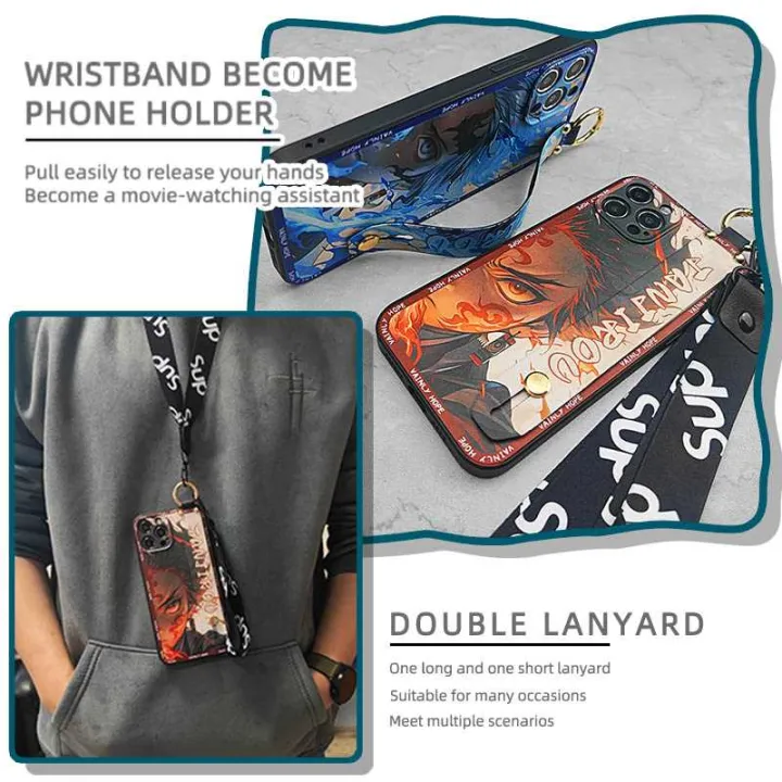 Cute%20Silicone%20Phone%20Case%20For%20Samsung%20Galaxy%20A37%205G/SM-A376U/B%20Lanyard%20Wrist%20Strap%20Anti-knock%20Fashion%20Design%20Durable%20Ring%20-%20Image%202