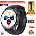 Siber MX Smartwatch with Bluetooth Call function Microphone Speaker phone notificationsports tracking heart rate sleep blood pressure spo2 monitoring water resistant ipx7 fitness tracker music control playback smart watch. 