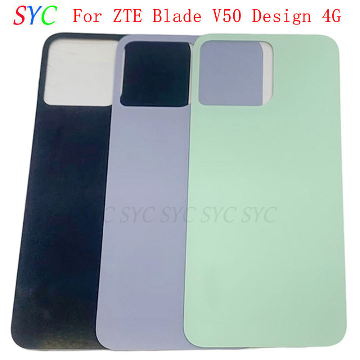 【Trending in Fashion】 Rear Door Cover Housing Case For ZTE Blade V50 Design Back Cover Logo Repair Parts