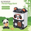 Fingerprint Piggy Bank Smart Panda Piggy Bank with Fingerprint Unlock Battery Operated Coin Cash for Kids Perfect Birthday Gift for Boys Girls Children Money Box. 